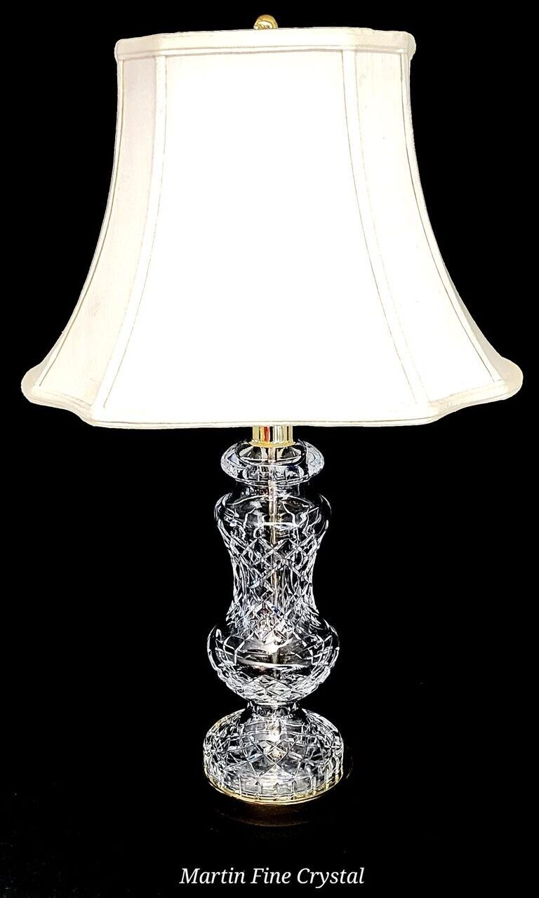 Waterford Archill Fine Cut Crystal Table Lamp - Absolutely Mint Condition!