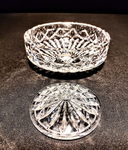 Waterford Chandelier Fine Cut Crystal Bowl And Cap - Mint Condition