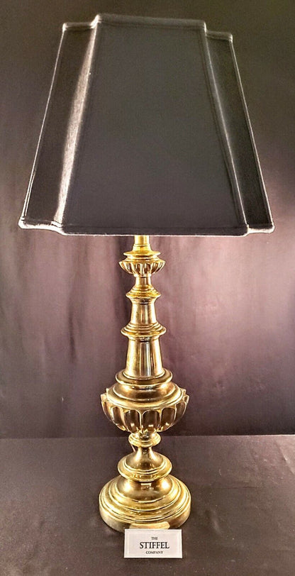 Stiffel "SAW TOOTH" Fine Solid Brass Table Lamp - Unique & Original