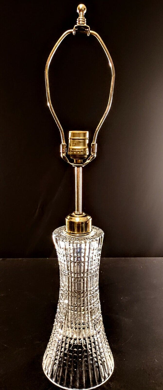 Genuine Waterford Lismore Diamond Fine Cut Crystal Table Lamp - Truly Brilliant!