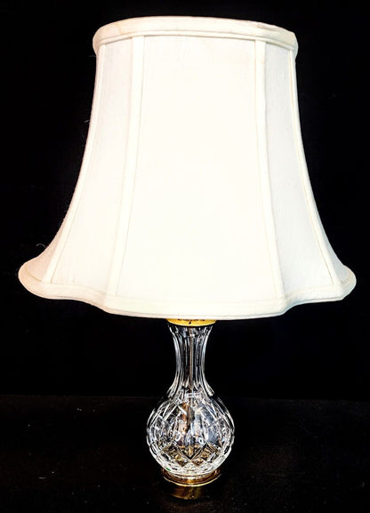 Pair of Waterford LIsmore Fine Cut Crystal Table Lamps - Made in Ireland - MINT!