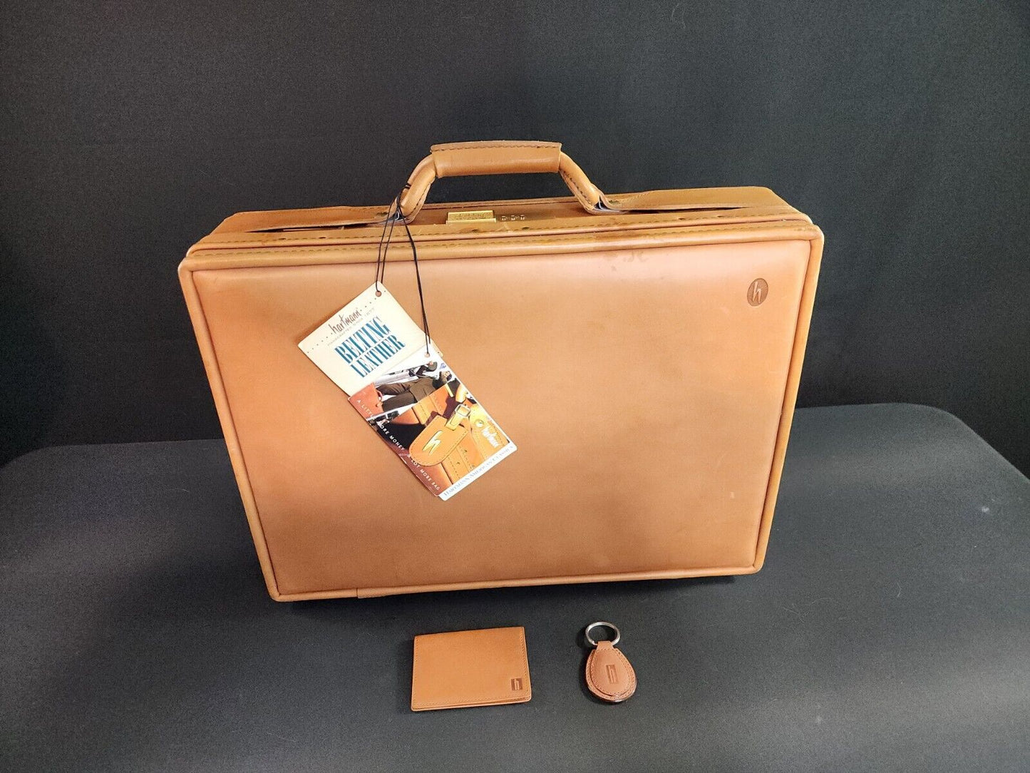 Hartmann Fine Belting Leather Briefcase Attaché Case - New Old Stock!!!