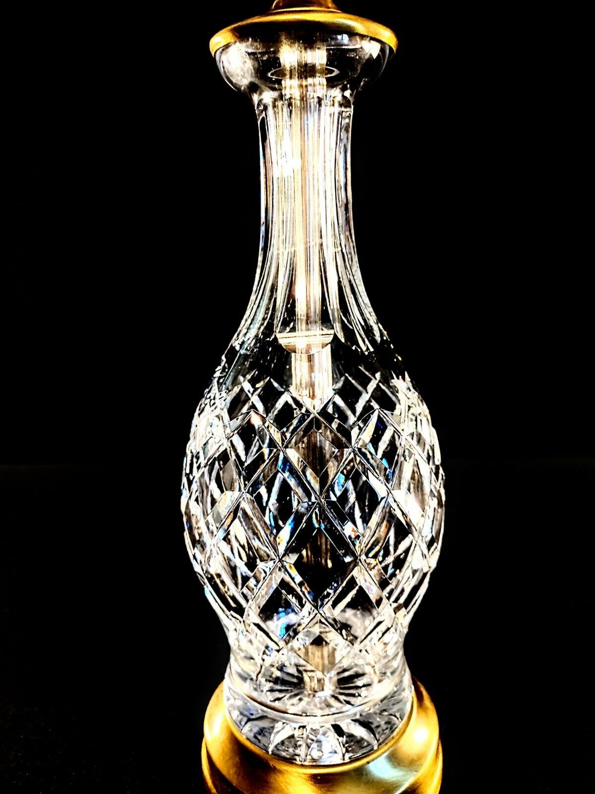 Waterford Crystal Table Lamp - Fine Cut Irish Crystal - Mint Condition!