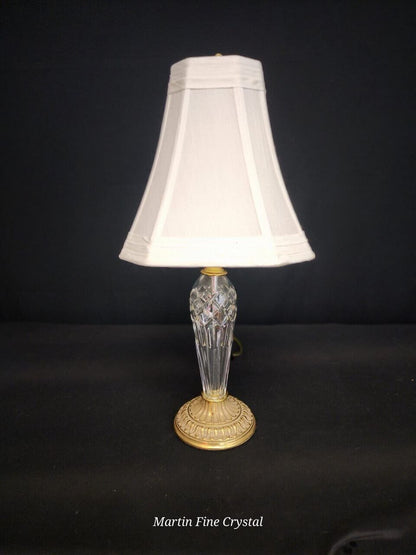 Waterford Bellini Medium Sized Fine Hand Cut Crystal Table Lamp - New with Tags!