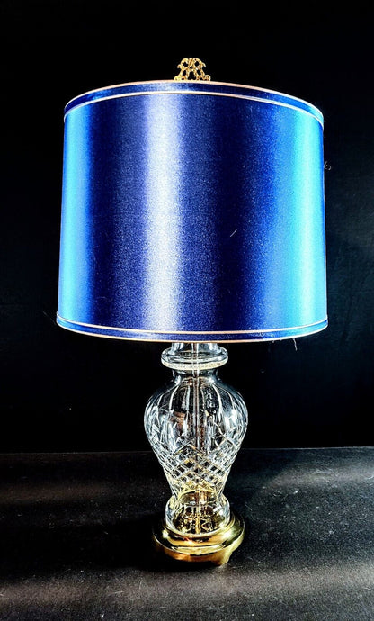 Waterford Araglin Fine Cut Irish Crystal Urn Style Table Lamp - Mint Condition!