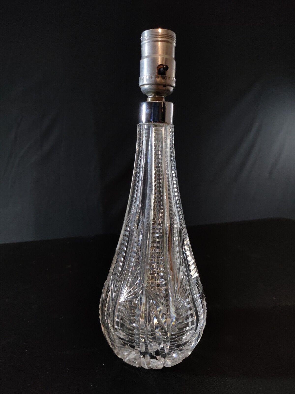 Waterford crystal Lamp Mouth One-Of-A-Kind Solid Block Blown and Cut No. 472-265