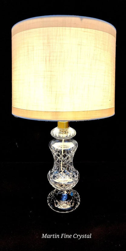 Waterford Archill Solid Crystal Table Lamp - Absolutely Mint Condition!