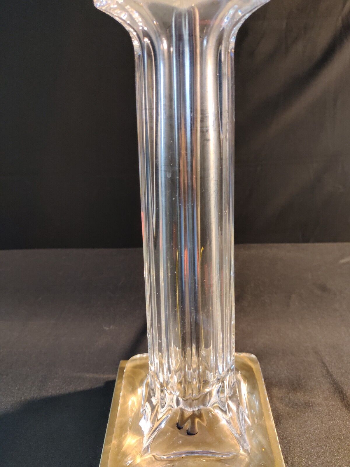 Waterford Westwood Crystal Lamp - Fine Crystal And Highly Polished Brass - MINT!