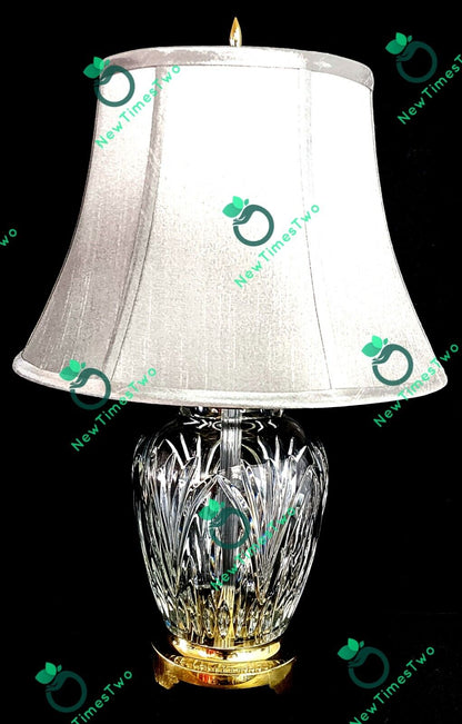 Waterford Ballylee Fine Cut Irish Crystal Table Lamp - 23" Crystal Circumference