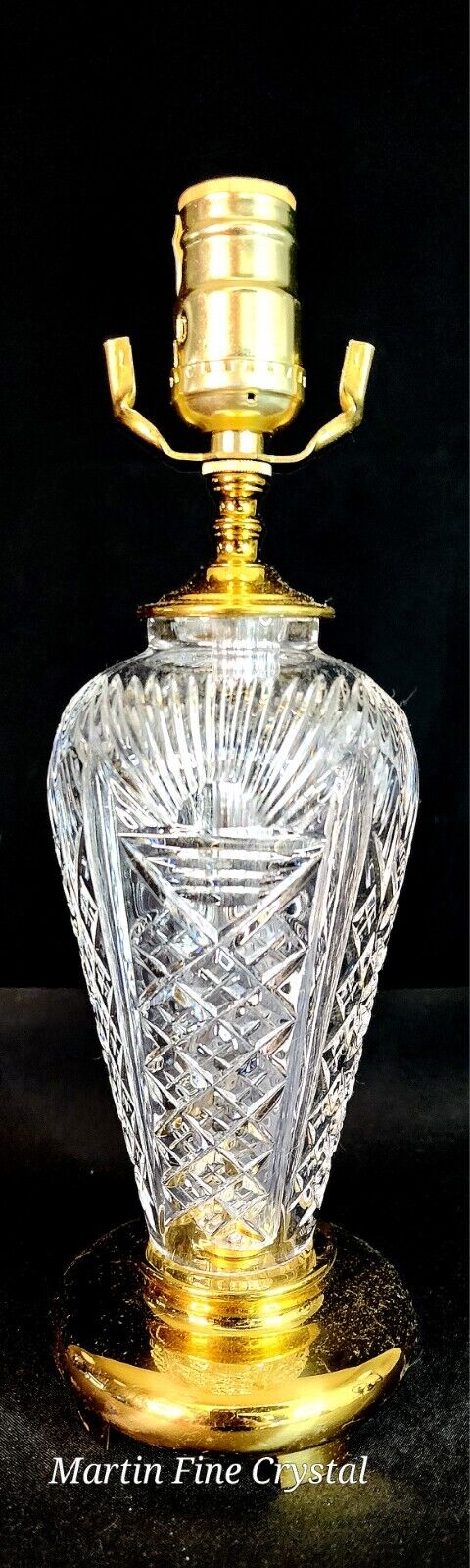 Waterford Millennium Fine Cut Crystal Table Lamp - Brilliant!