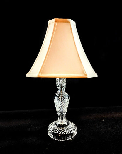 Waterford Solid Crystal Pair of 2 Exquisite Table Lamps - MINT!