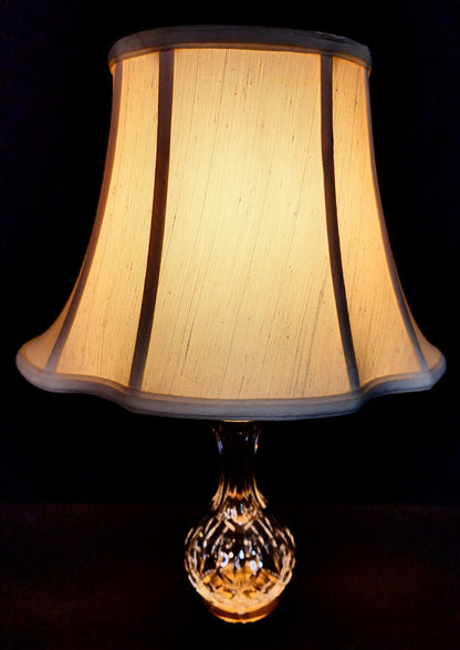 Pair of Waterford LIsmore Fine Cut Crystal Table Lamps - Made in Ireland - MINT!