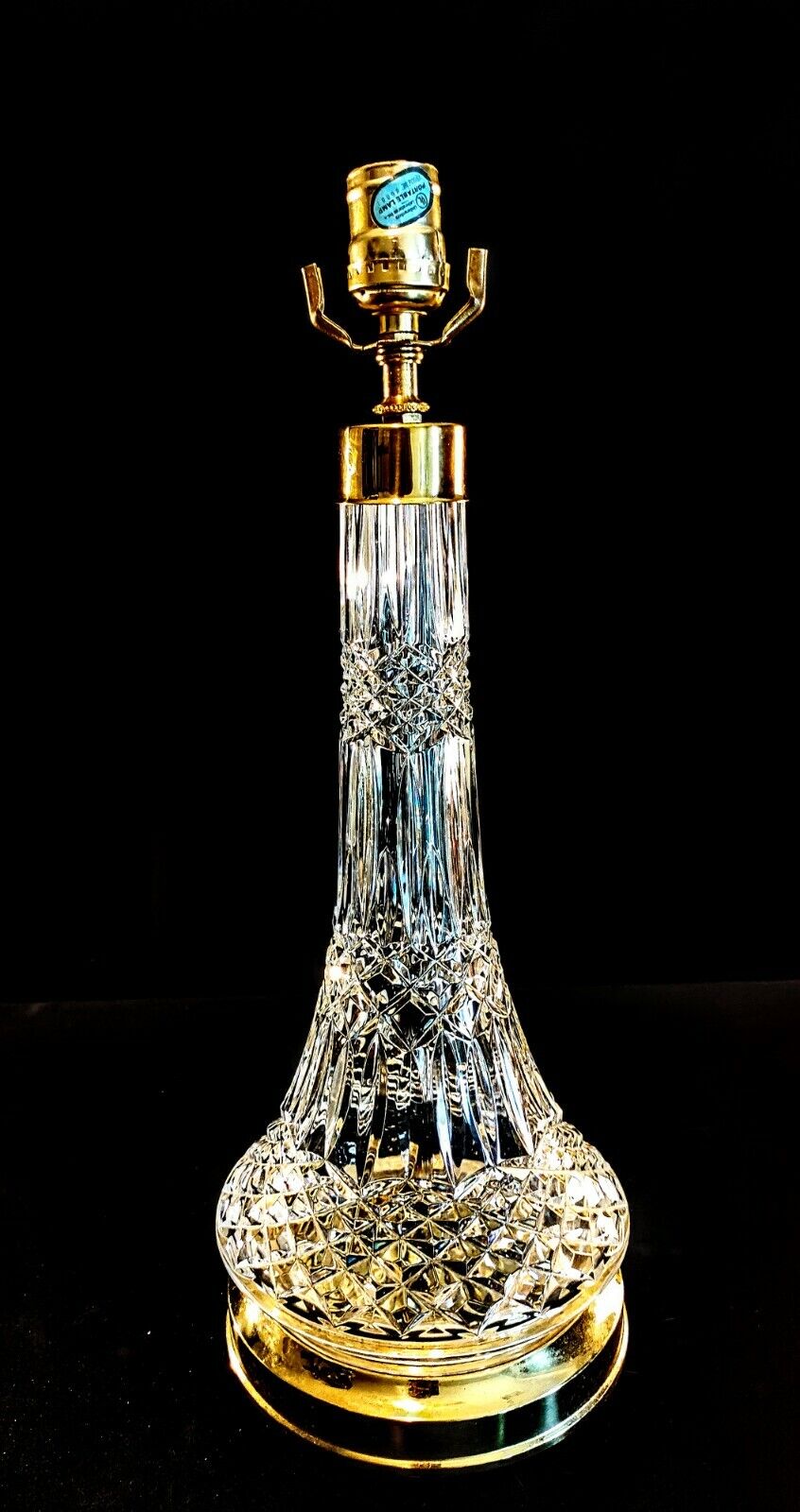 Waterford Lismore Lamp -  Fine Hand Blown & Cut Irish Crystal - Absolutely Mint!