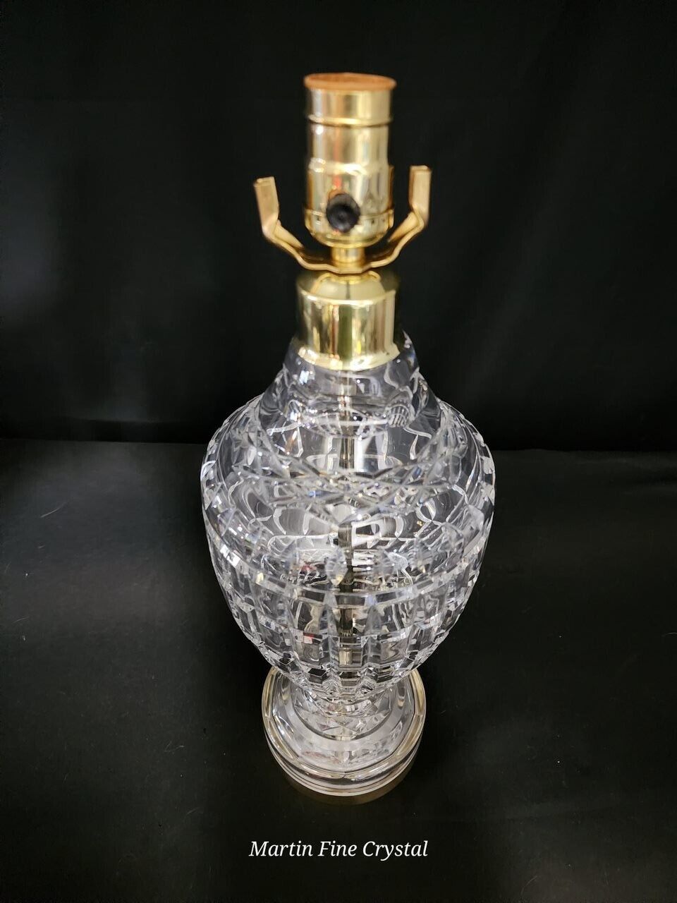 Waterford Urn Style Fine Cut Crystal Lamp - Absolutely Mint Condition!