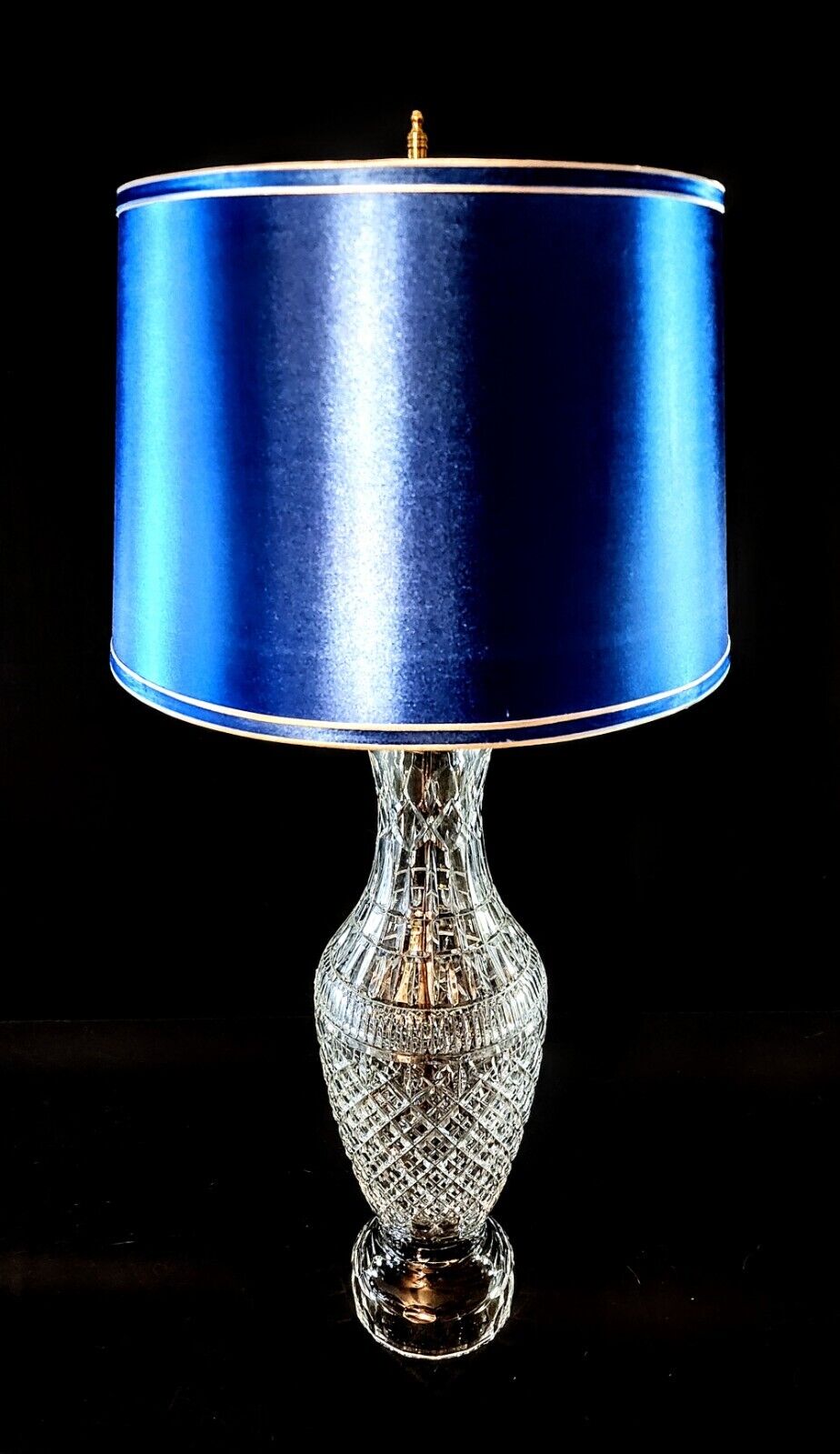 Waterford Tramore Fine Cut Irish Crystal Table Lamp - Crystal Base - 34 Inches!