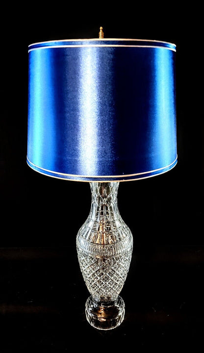 Waterford Tramore Fine Cut Irish Crystal Table Lamp - Crystal Base - 34 Inches!