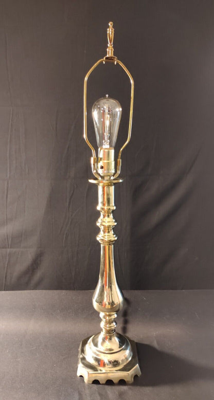 Fredrick Cooper Chicago Solid One-Piece Highly Polished Brass Lamp - Mint!!!