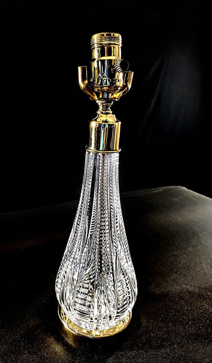 Waterford Crystal Lamp - Mouth Blown Hand Cut - One-of-a-kind No. 472-265 - Mint