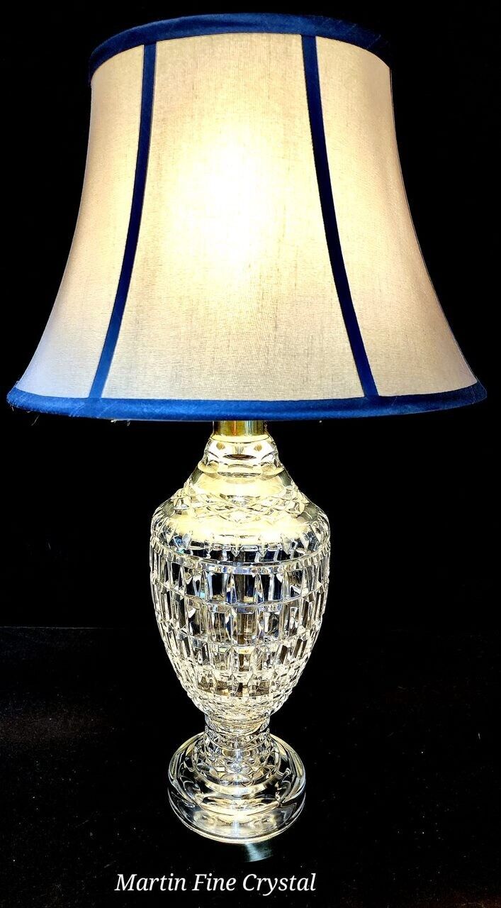 Waterford Urn Style Fine Cut Crystal Lamp - Absolutely Mint Condition!