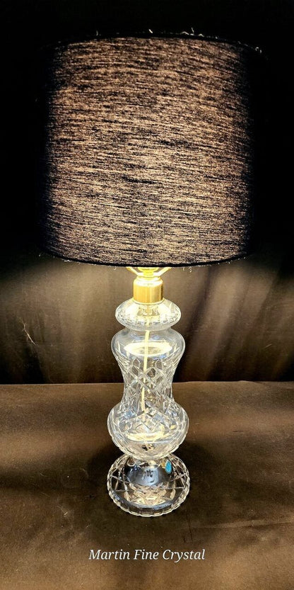 Waterford Archill Solid Crystal Table Lamp - Absolutely Mint Condition!