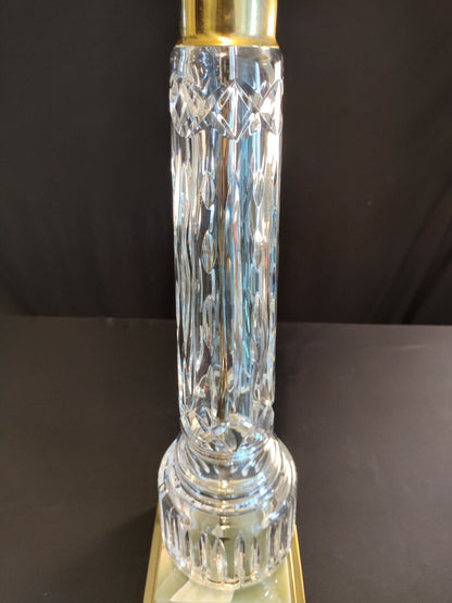 Waterford Crystal Massive Column 33 3/4 Inch Fine Table Lamp - Absolutely Mint