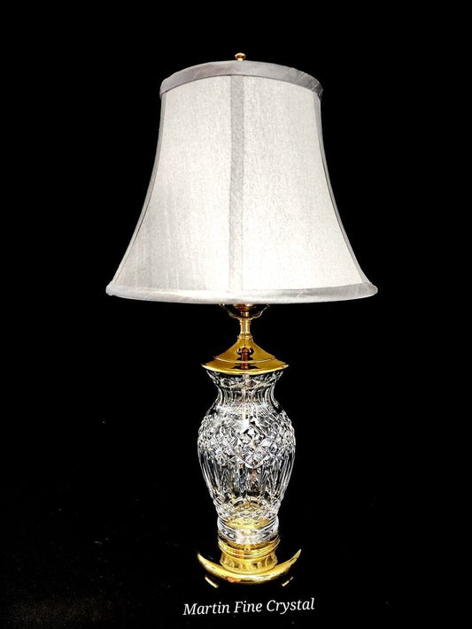 Waterford Precious Fine Cut Crystal Table Lamp - ca. 1980 - Flawless Condition!