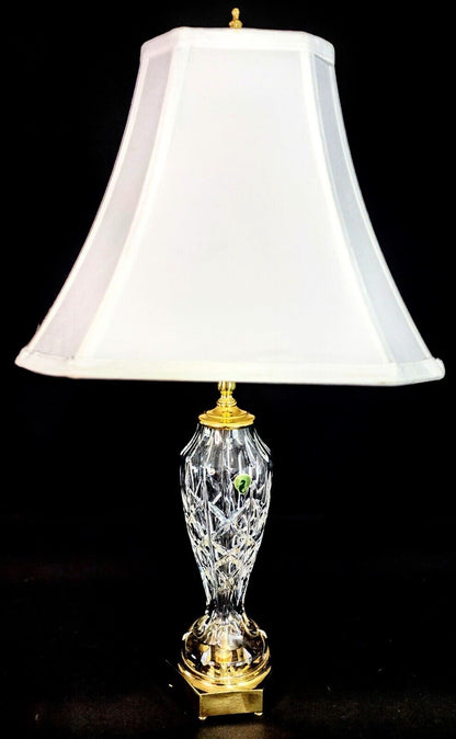 Waterford Evanwood Fine Cut Crystal Medium Sized Table Lamp - Mint Condition!