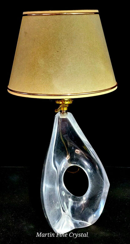 Daum French Crystal Lamp - 1950's Genuine Model 1 - Absolutely Mint Condition!