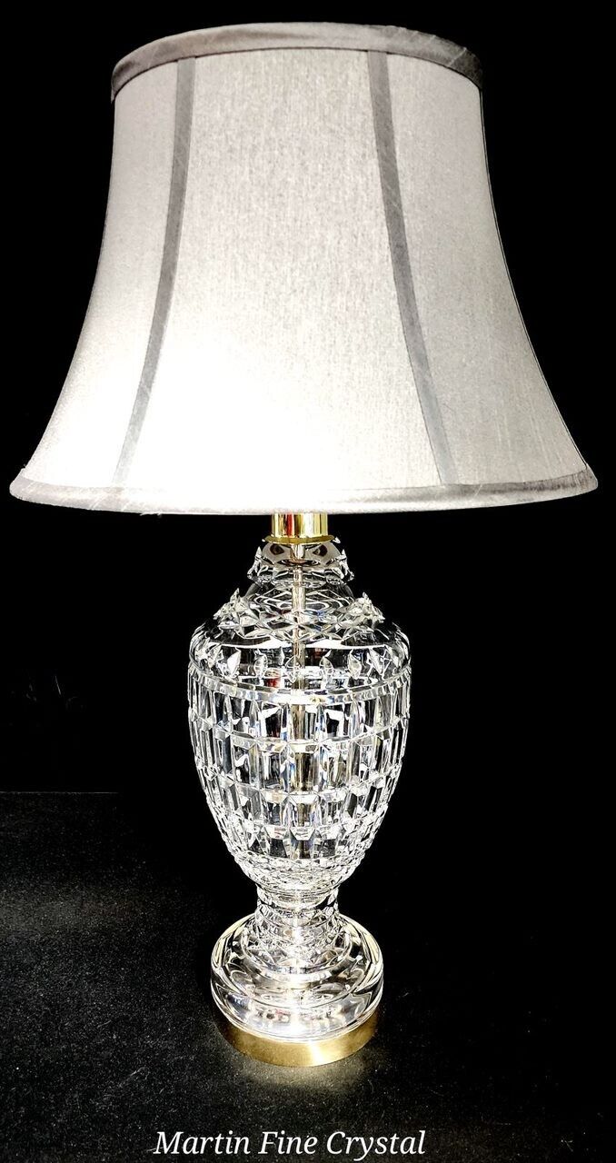 Waterford Urn Style Fine Cut Crystal Lamp - Absolutely Mint Condition!