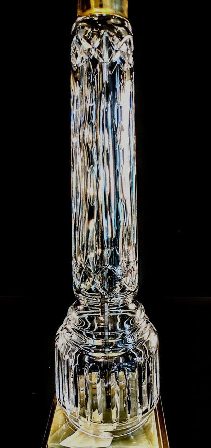 Waterford Crystal Massive Column 33 3/4 Inch Fine Table Lamp - Absolutely Mint