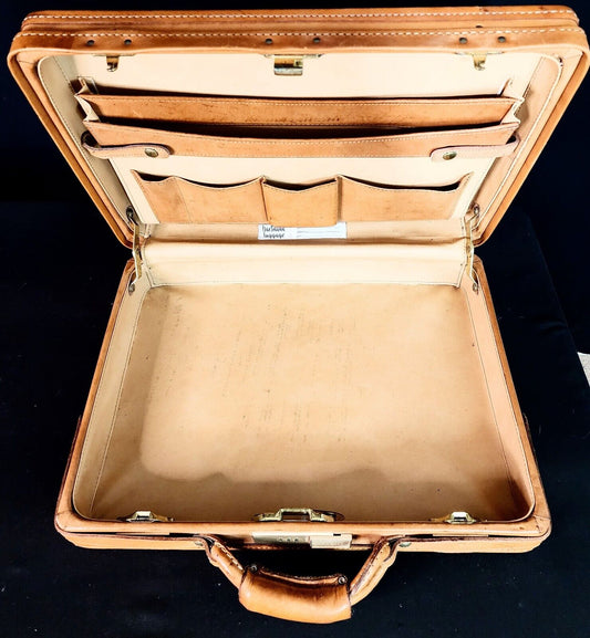 Hartmann Belting Leather Briefcase Case - NOS - with Hartmann Leather Binder