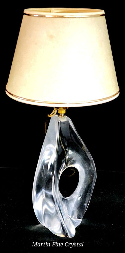 Daum French Crystal Lamp - 1950's Genuine Model 1 - Absolutely Mint Condition!