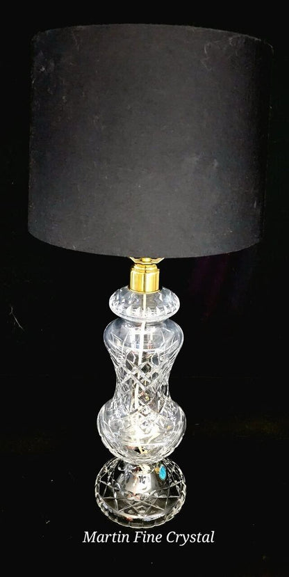 Waterford Archill Solid Crystal Table Lamp - Absolutely Mint Condition!