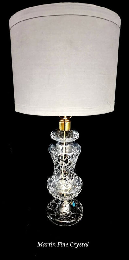 Waterford Archill Solid Crystal Table Lamp - Absolutely Mint Condition!