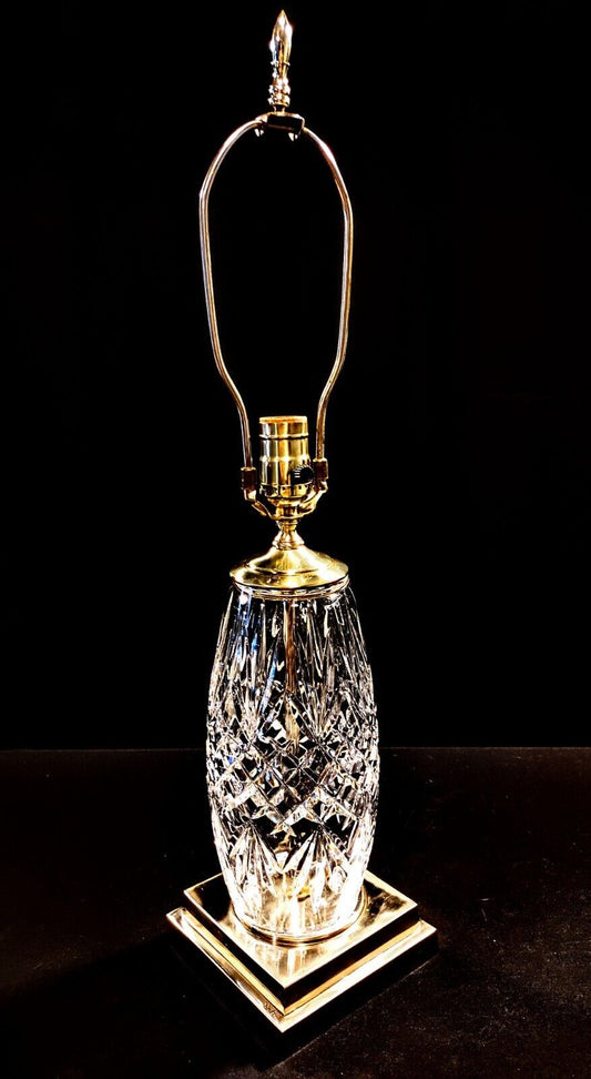 Waterford Crystal Fine Cut Lamp - Highly Polished - 25 1/2 Inches Tall - Perfect