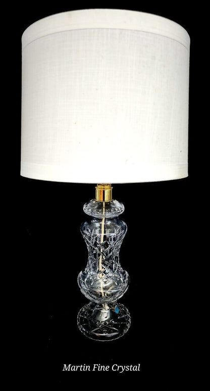 Waterford Archill Solid Crystal Table Lamp - Absolutely Mint Condition!