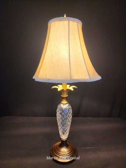 Waterford Hospitality Fine Hand Cut Crystal Medium Table Lamp - MINT!