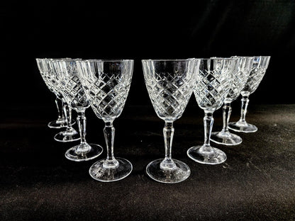 Waterford Alana 7oz Goblet - 6 1/2 Tall - MINT SET OF 10