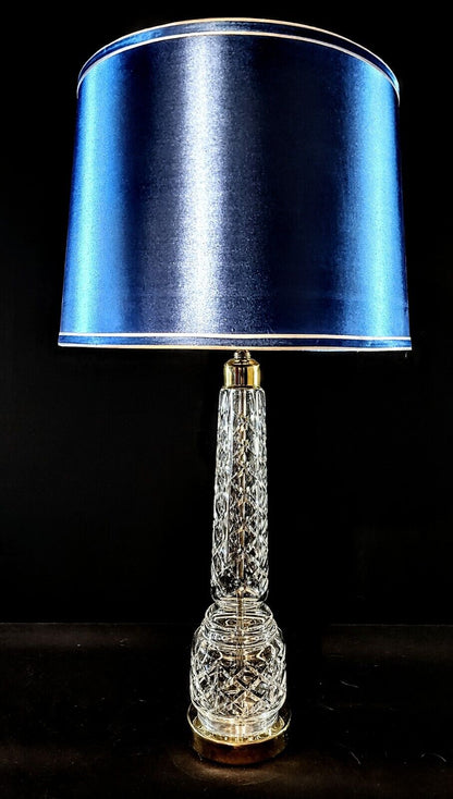 Waterford Fine Cut Crystal Table Lamp, Harp and Final - Perfect Condition!