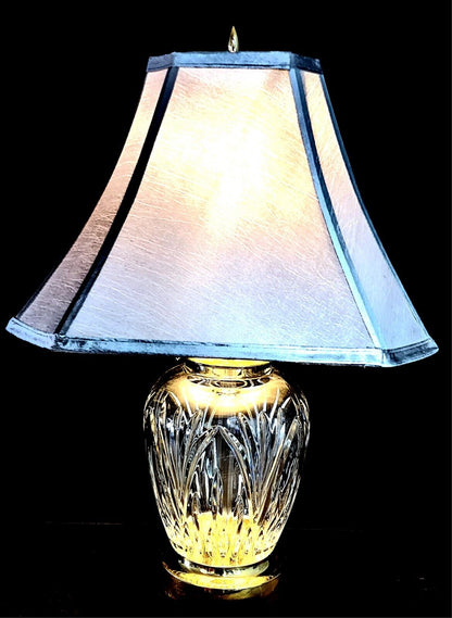 Waterford Ballylee Fine Cut Irish Crystal Table Lamp - 23" Crystal Circumference