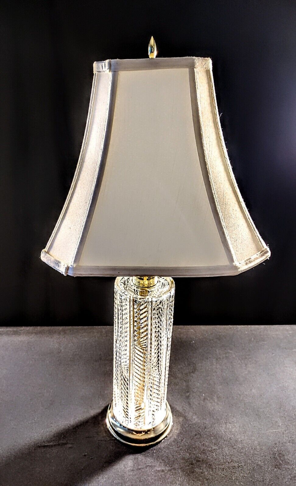 Waterford Herringbone Fine Cut Irish Crystal Lamps - New Old Stock - SHPS FREE!