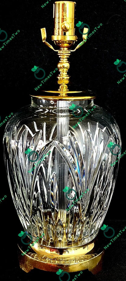 Waterford Ballylee Fine Cut Irish Crystal Table Lamp - 23" Crystal Circumference