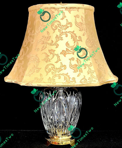 Waterford Ballylee Fine Cut Irish Crystal Table Lamp - 23" Crystal Circumference