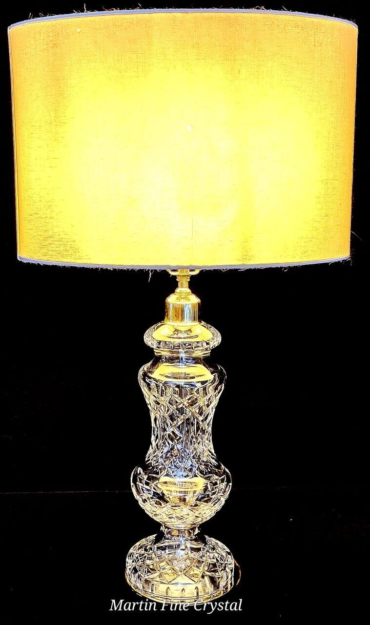 Waterford Archill Fine Cut Crystal Table Lamp - Absolutely Mint Condition!