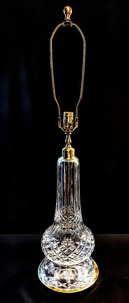 Waterford Antique 1950's Crystal Lamp - Largest Waterford Lamp Ever at 36 Inch!