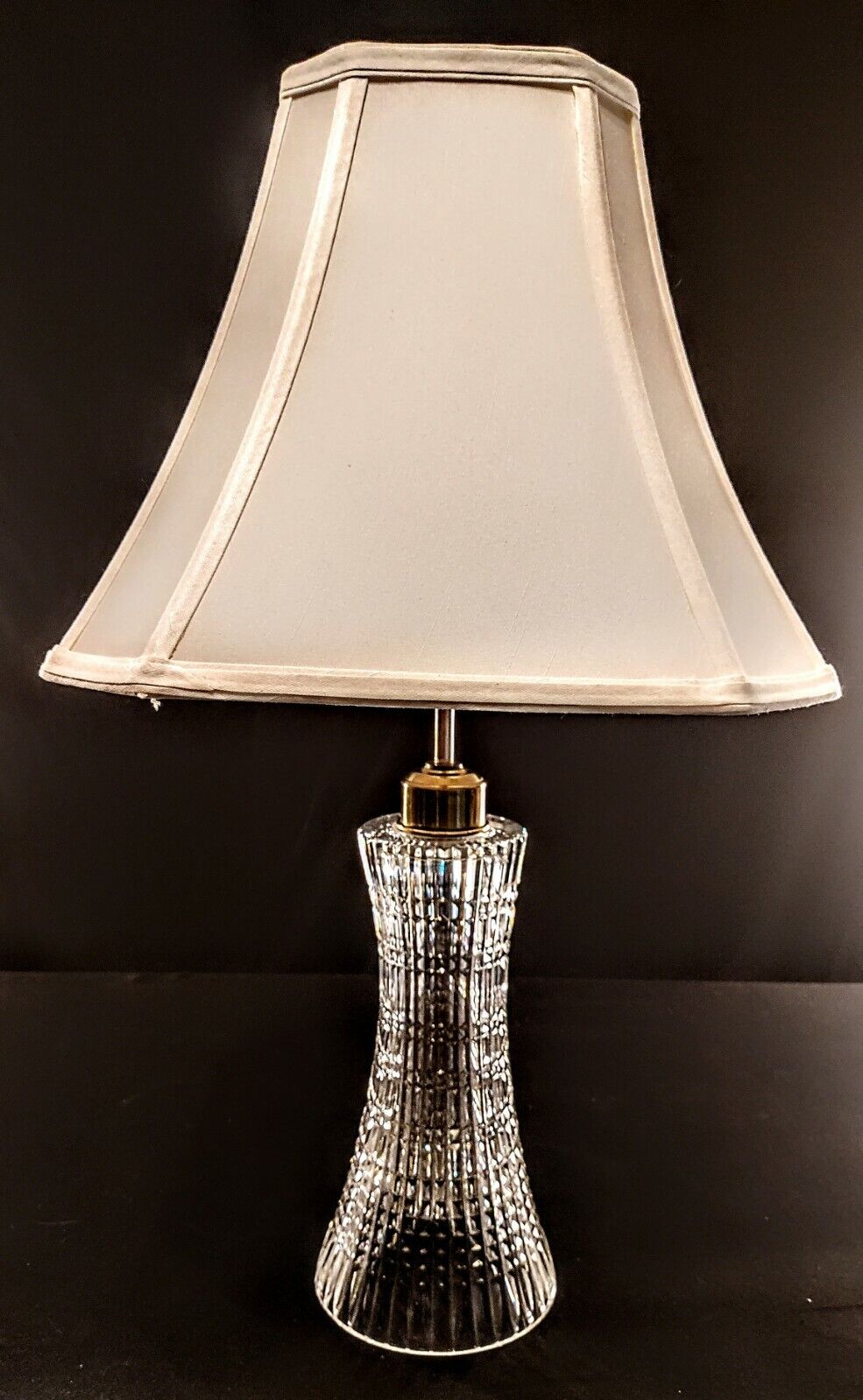 Genuine Waterford Lismore Diamond Fine Cut Crystal Table Lamp - Truly Brilliant!