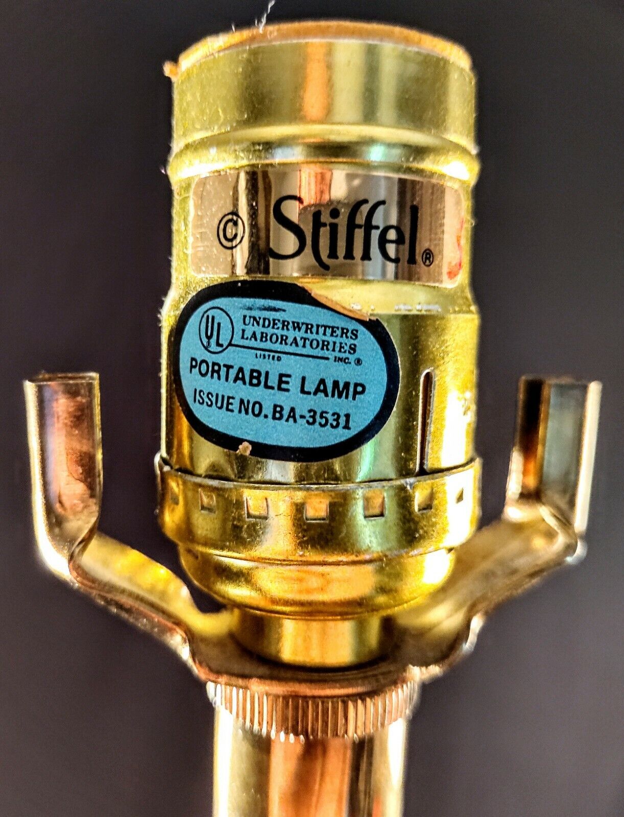 Genuine Stiffel Extremely Large Fine Solid Brass Table Lamps - Over 10lbs!