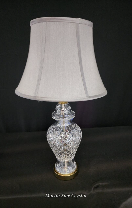 Waterford Single Alana Urn Style Fine Cut Crystal Table Lamps -Brand New W/ Tag!