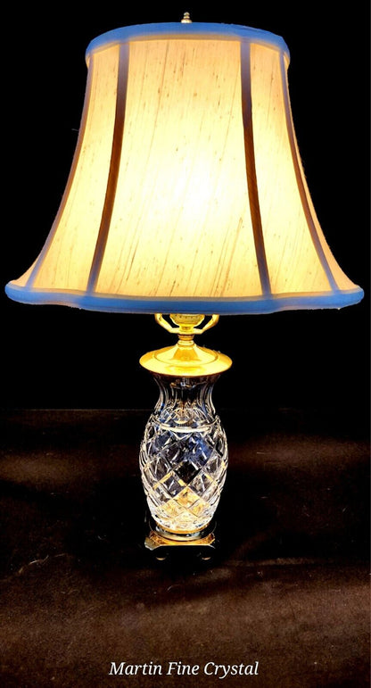 Waterford Hospitality Medium Sized Fine Cut Crystal Table Lamp