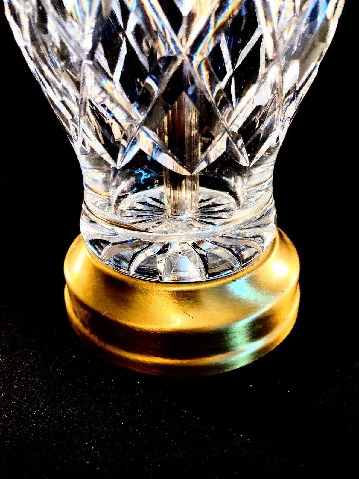 Waterford Crystal Table Lamp - Fine Cut Irish Crystal - Mint Condition!